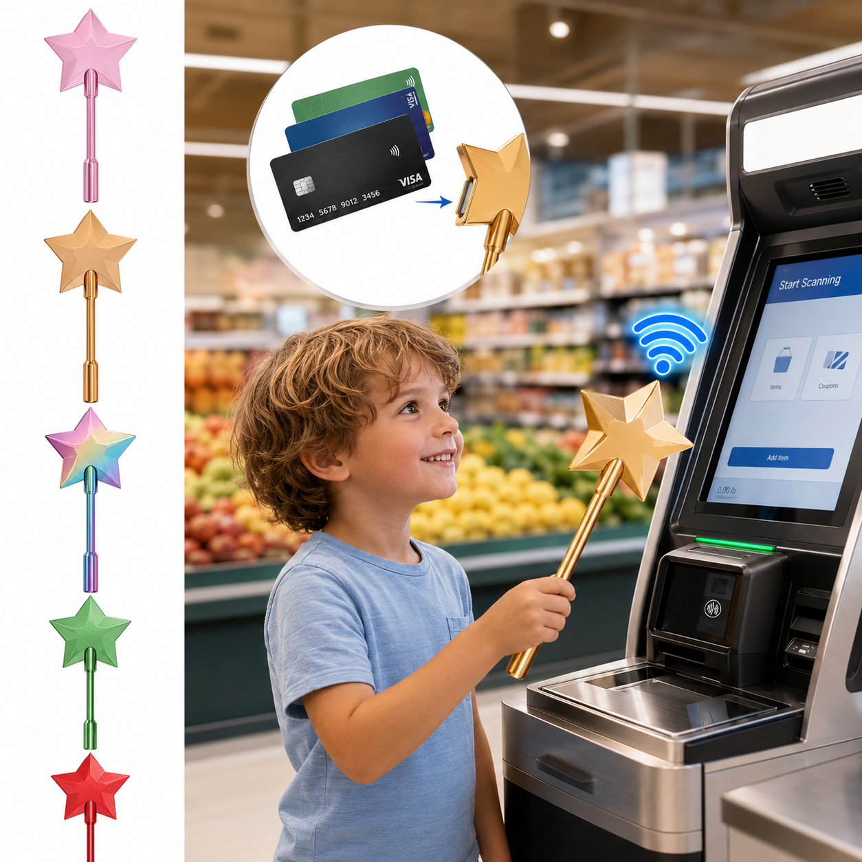 PayWand™ Tap & Pay Star Wand